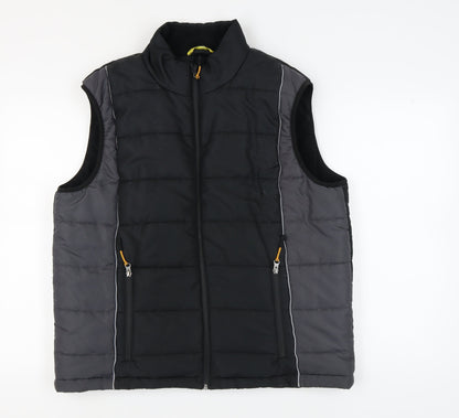 WORKWEAR Men’s Black Waistcoat - Large