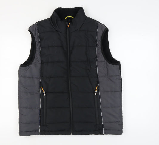 WORKWEAR Men’s Black Waistcoat - Large