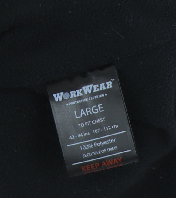 WORKWEAR Men’s Black Waistcoat - Large