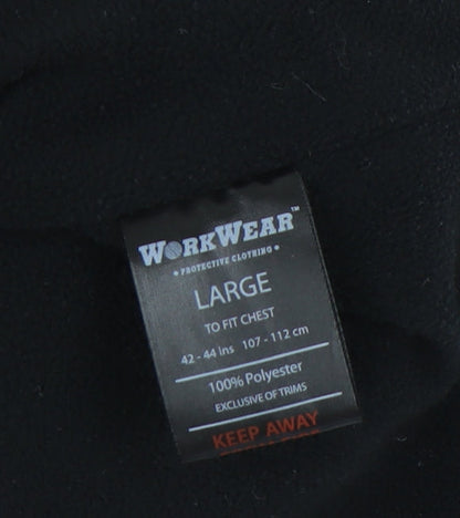 WORKWEAR Men’s Black Waistcoat - Large