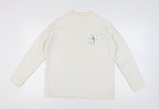 Womens UK Size 12 Jack Wills White Pullover Sweatshirt