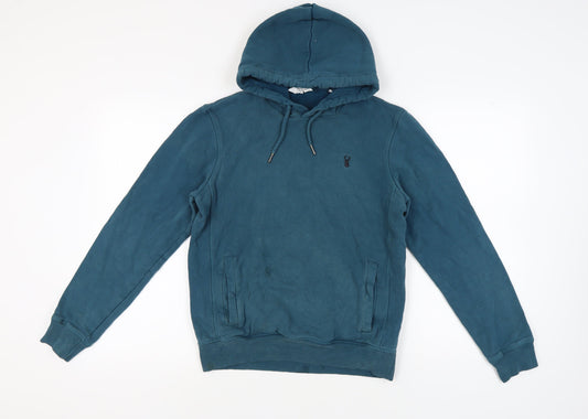 Mens UK Size S NEXT Blue Pullover Hoodie