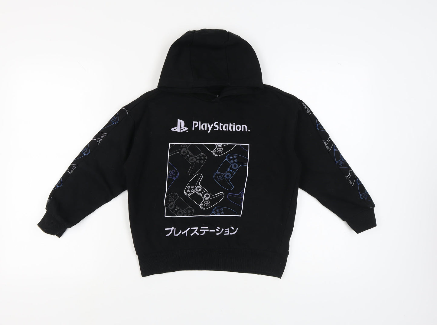 PlayStation Boys Black Hoodie 8-9 Years Cotton Gaming