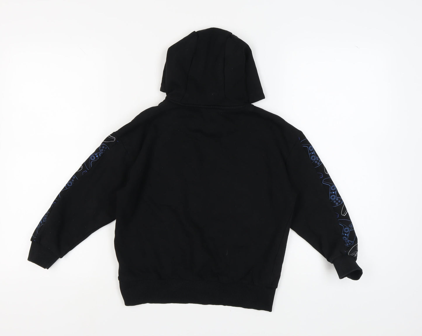 PlayStation Boys Black Hoodie 8-9 Years Cotton Gaming