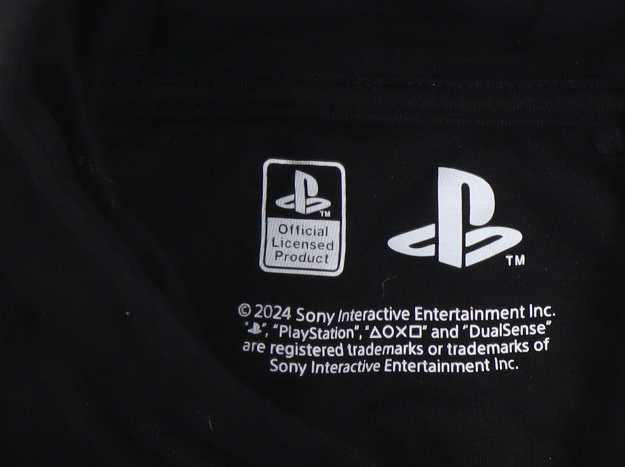 PlayStation Boys Black Hoodie 8-9 Years Cotton Gaming