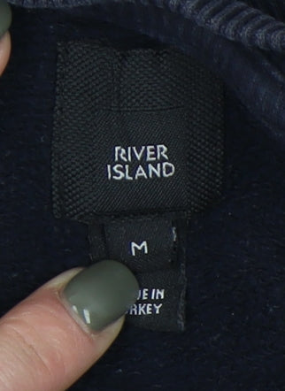 Mens UK Size M River Island Black  Sweatshirt
