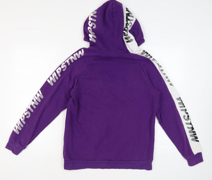 Somethnew Men's Purple Pullover Hoodie M