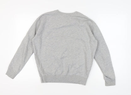 Tommy Jeans Men's Grey XS Logo Crew Sweatshirt