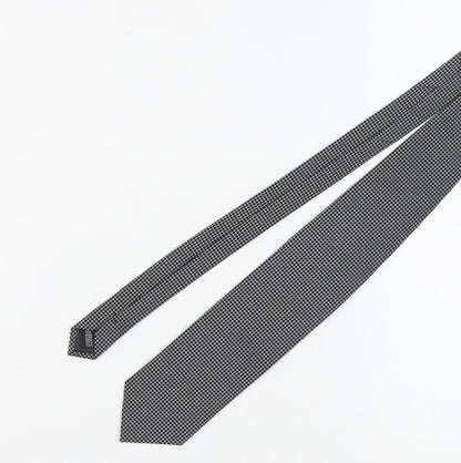 Michael Stewart Men's Black Geometric Silk Tie