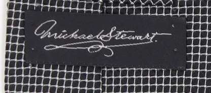Michael Stewart Men's Black Geometric Silk Tie