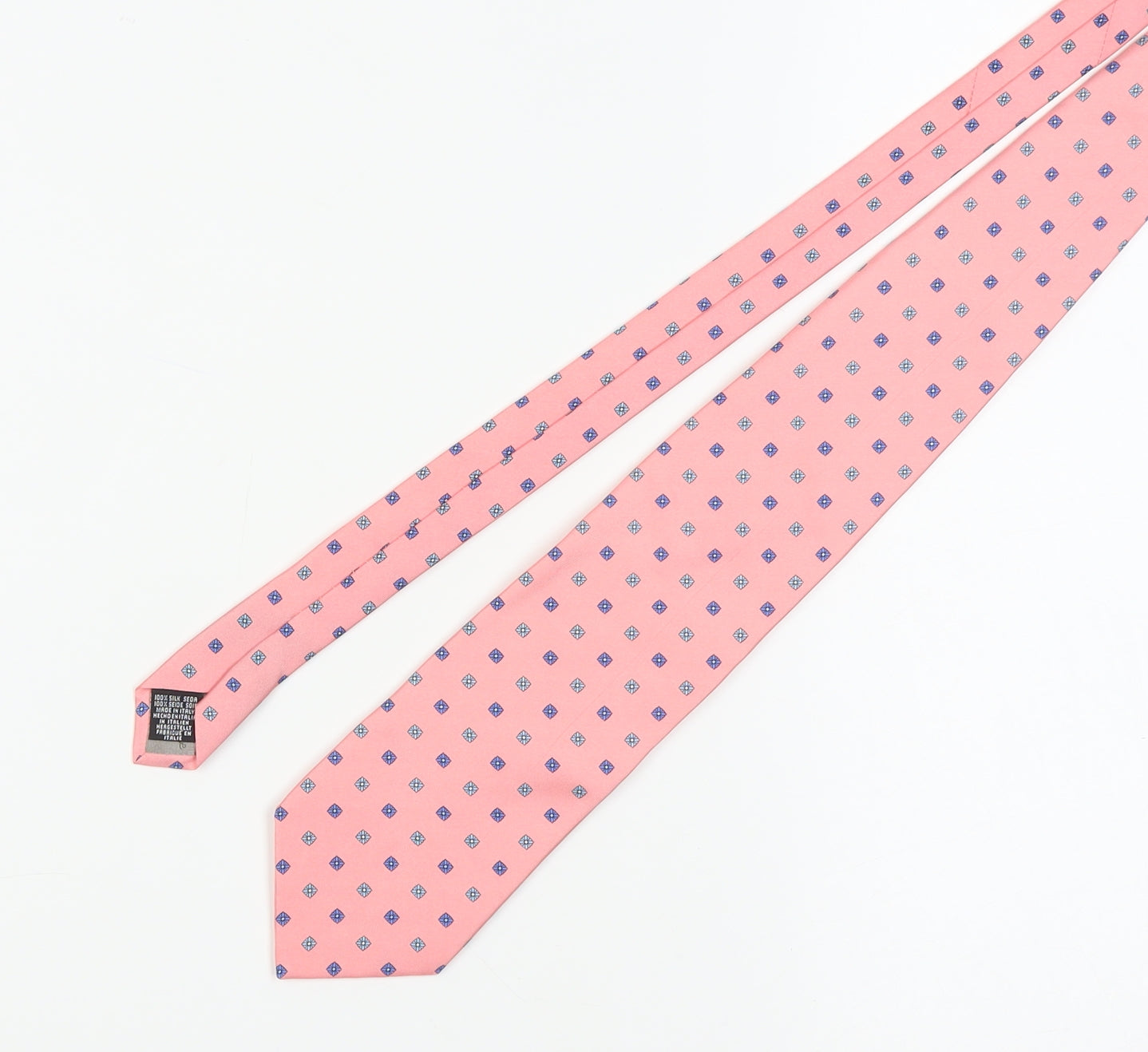 The Windsor Collection Men's Pink Silk Floral Tie