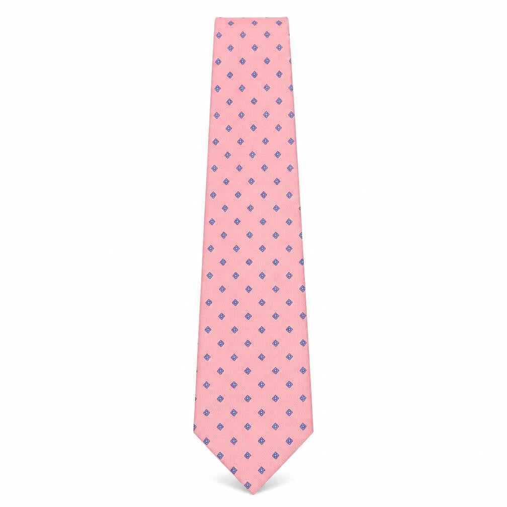 The Windsor Collection Men's Pink Silk Floral Tie