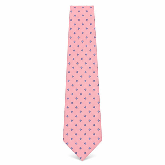 The Windsor Collection Men's Pink Silk Floral Tie