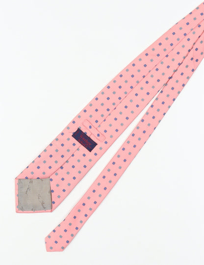 The Windsor Collection Men's Pink Silk Floral Tie