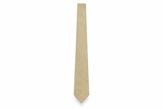 Bäumler Beige Polka Dot Men's Silk Tie One Size