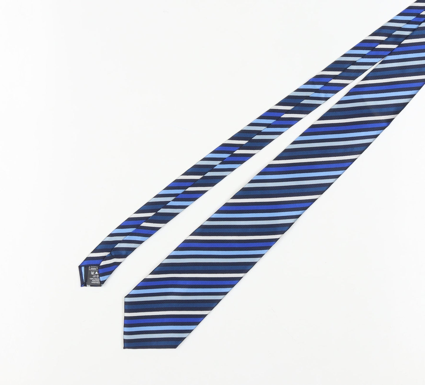 Cedarwood State Men's Blue Striped Tie One Size