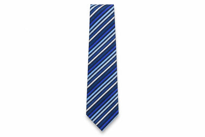 Cedarwood State Men's Blue Striped Tie One Size