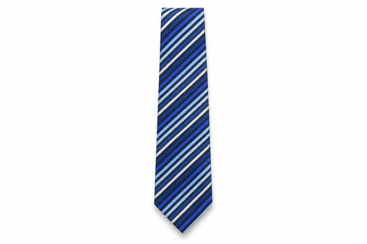 Cedarwood State Men's Blue Striped Tie One Size