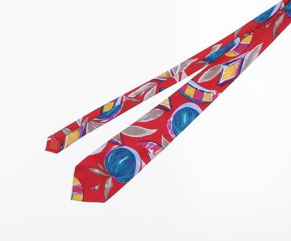 Baco da Setta Men's Red Geometric Silk Tie