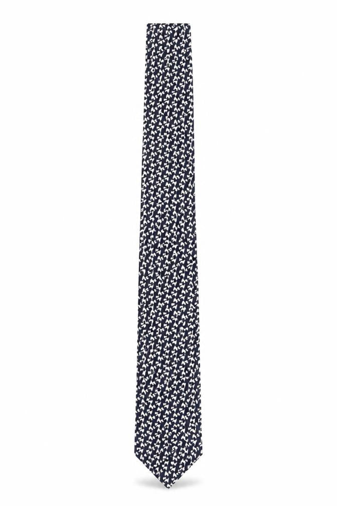 Mens Marks and Spencer Multicoloured Geometric 100% Silk Slim Tie