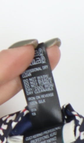 Marks & Spencer Silk Geometric Slim Tie - Men's One Size