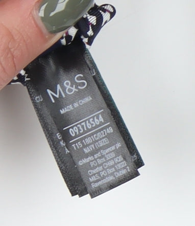 Marks and Spencer Men's Black Silk Slim Tie