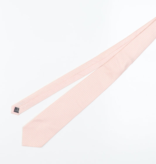 Next Pink Silk Slim Tie for Men