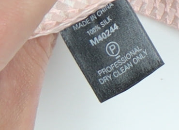 Next Pink Silk Slim Tie for Men