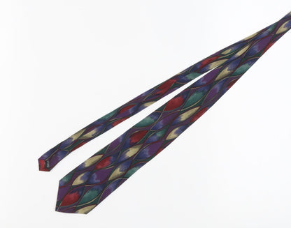 Jonelle Multicoloured Silk Tie for Men - Geometric Design