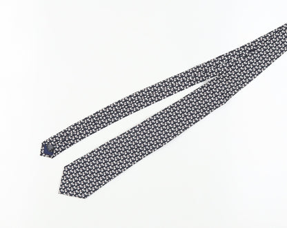 Marks and Spencer Men's Black Houndstooth Silk Tie