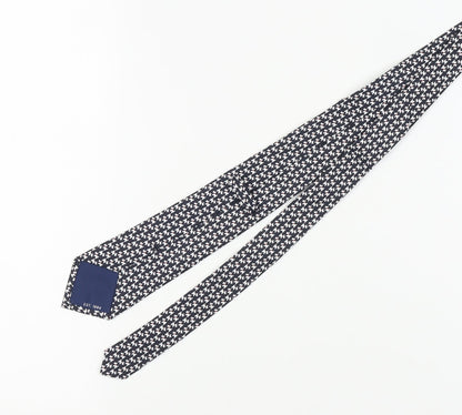 Marks and Spencer Men's Black Houndstooth Silk Tie