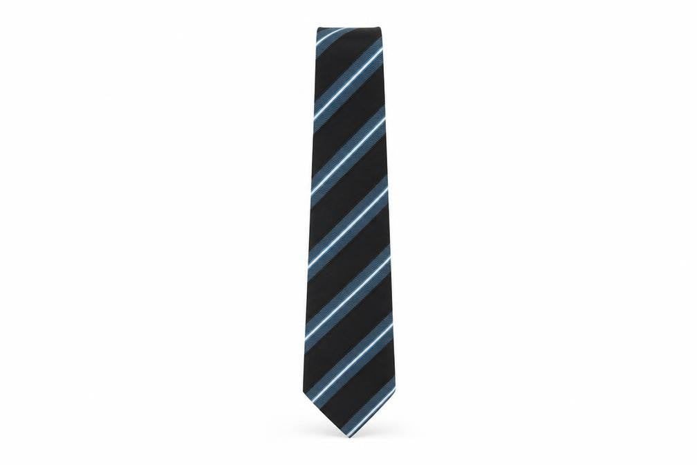Mens Thomas Nash Multicoloured Striped 100% Silk  Tie