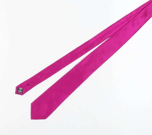 Next Men's Pink Silk Tie, Pointed Style