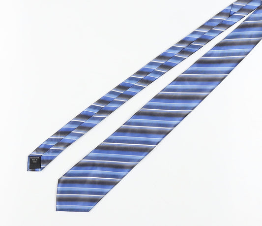 Van Heusen Men's Blue Striped Polyester Tie