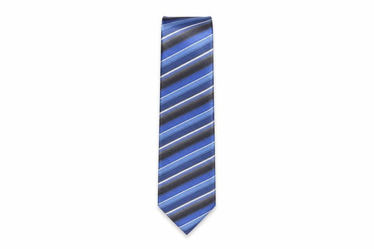 Van Heusen Men's Blue Striped Polyester Tie