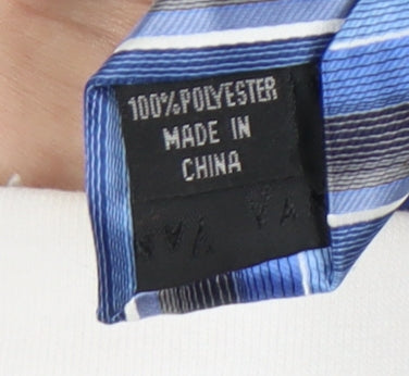 Van Heusen Men's Blue Striped Polyester Tie