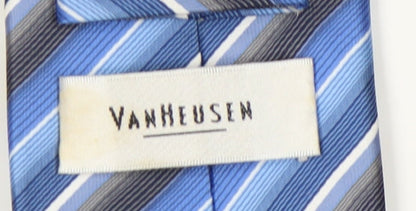 Van Heusen Men's Blue Striped Polyester Tie