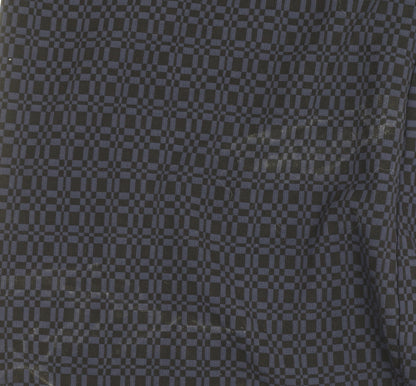 Marks and Spencer Women's Blue Check Pencil Skirt Size 14