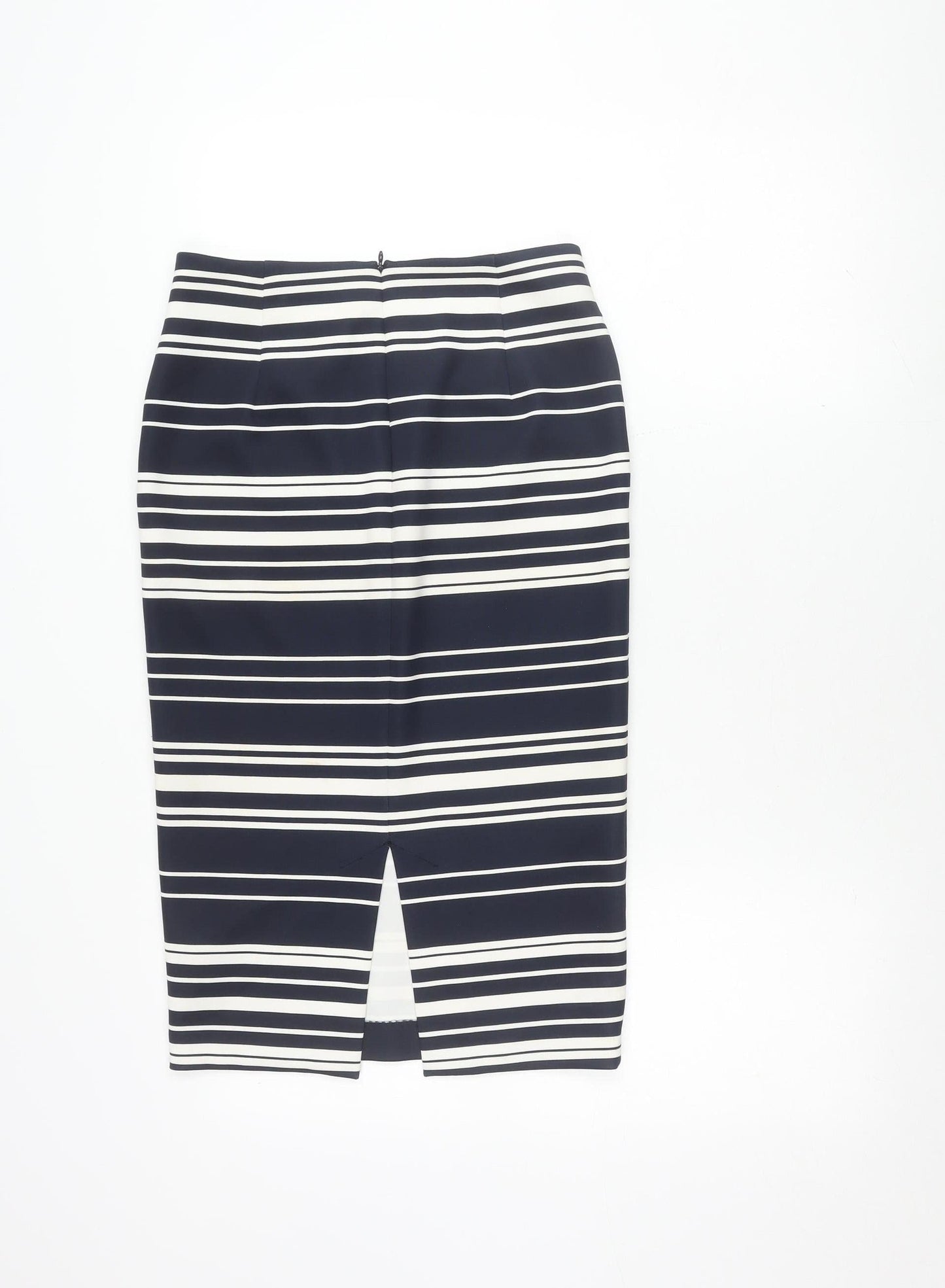 Marks and Spencer Women's Blue Striped Skirt Size 8