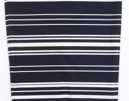 Marks and Spencer Women's Blue Striped Skirt Size 8