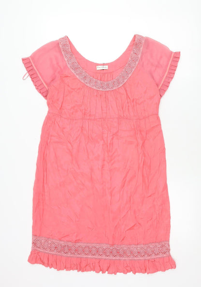 Miss Selfridge Women’s Pink Embroidered Shift Dress