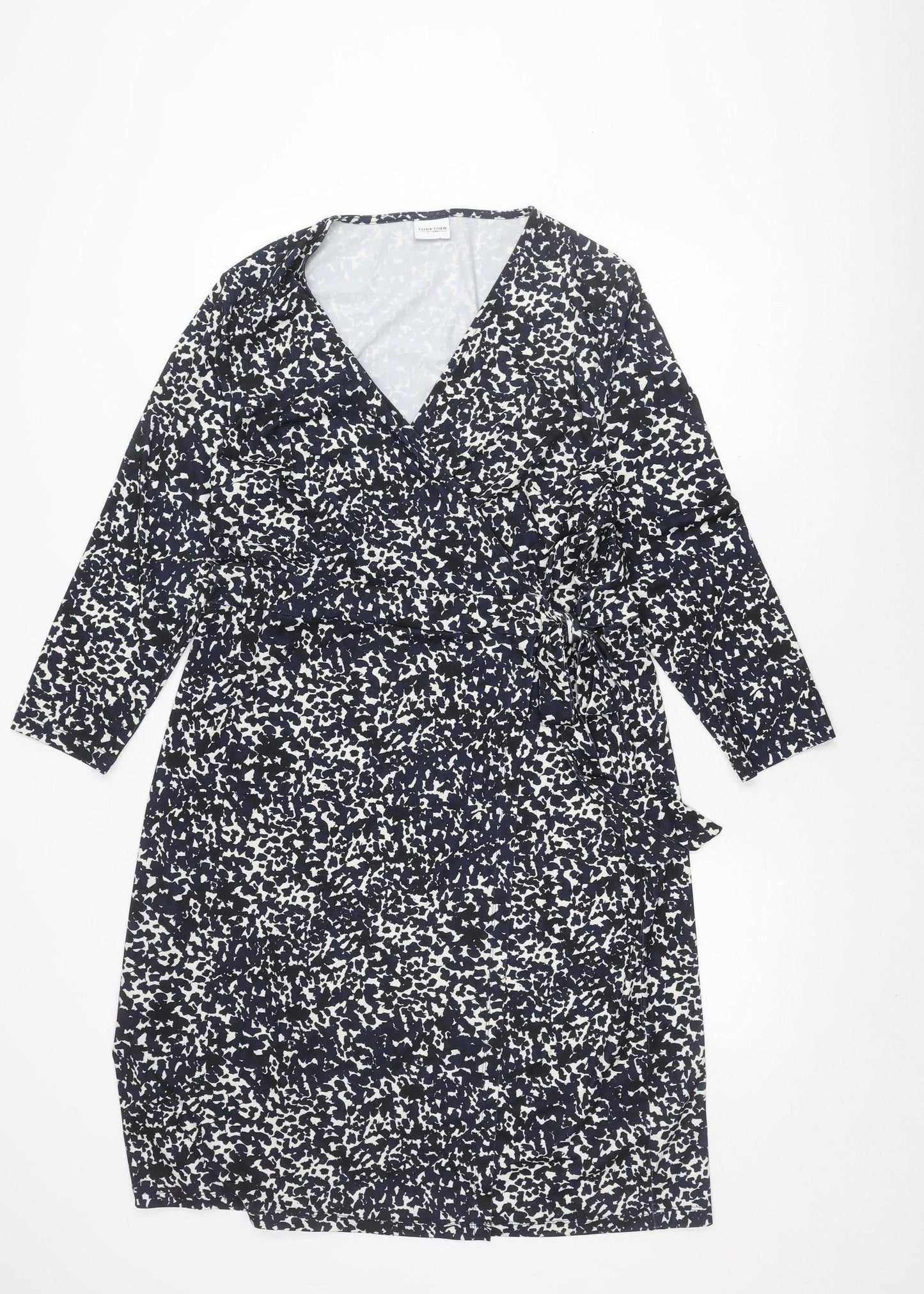 Together Women’s Multicoloured V-Neck Dress 16