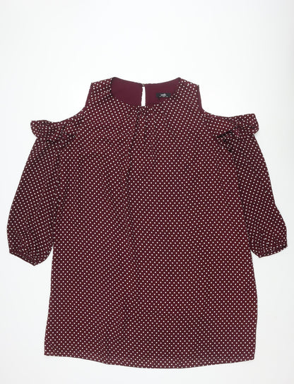 Wallis Women Multicoloured Polka Dot Dress Size 18
