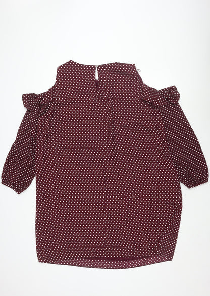 Wallis Women Multicoloured Polka Dot Dress Size 18
