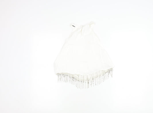 Womens UK Size S Zara White Camisole Blouse