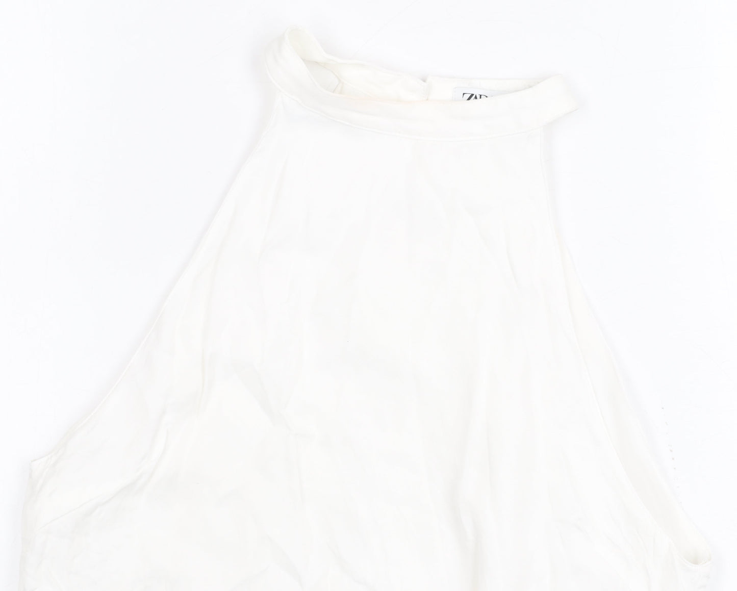 Womens UK Size S Zara White Camisole Blouse