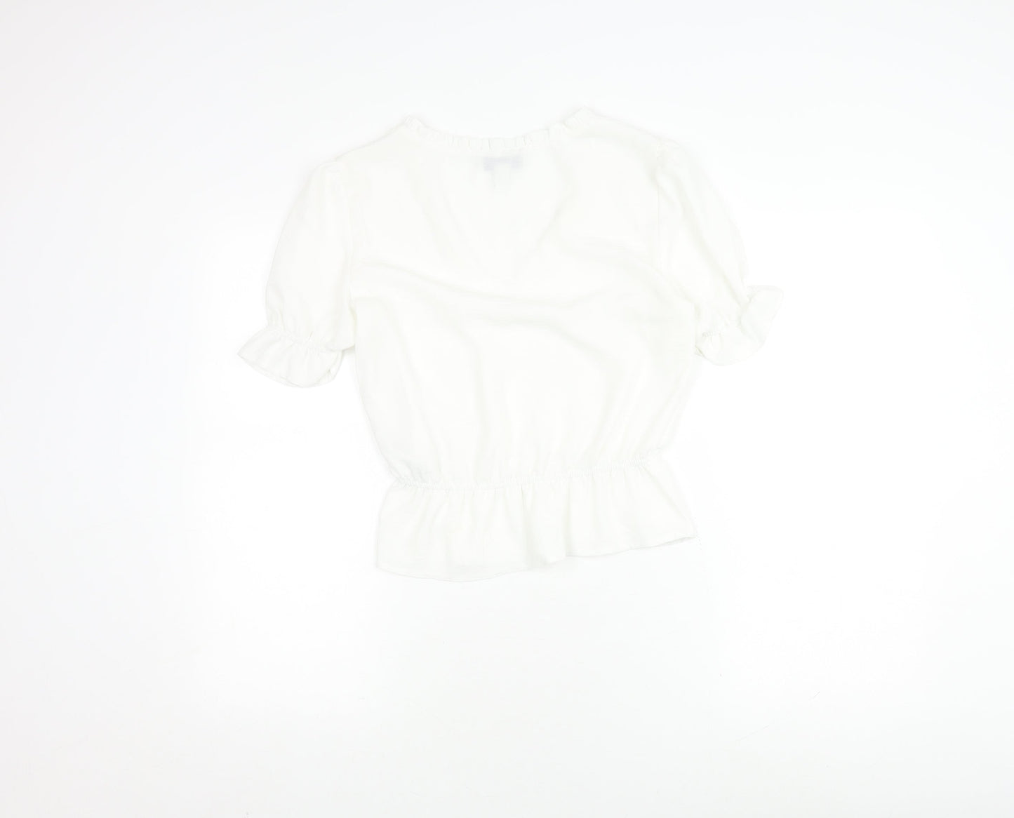 Womens UK Size 8 Topshop White  Blouse