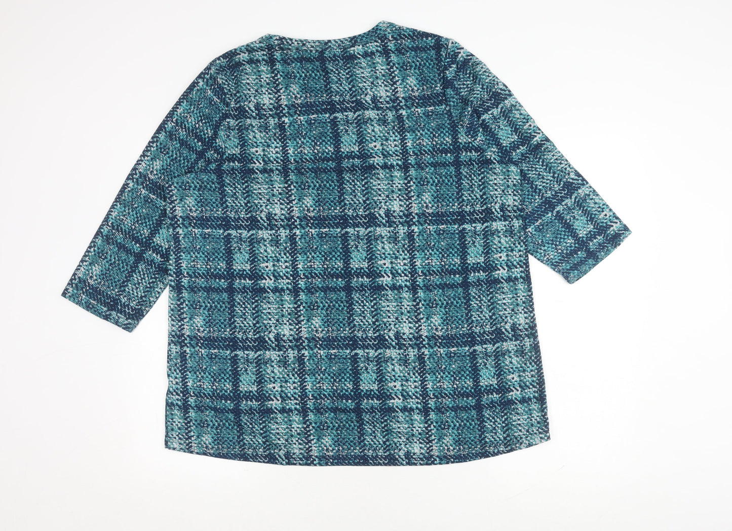 Bonmarché Women's Multicoloured Plaid Top Size 18