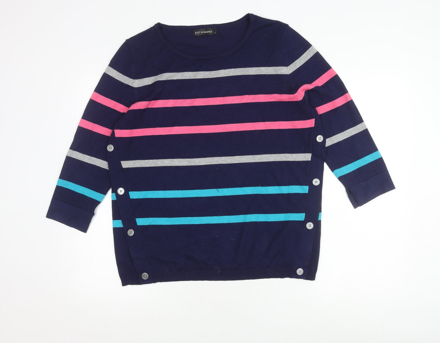 Womens UK Size L Just Elegance Multicoloured Cardigan Jumper