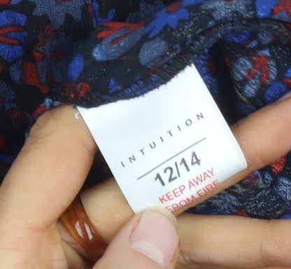 Womens UK Size 12 Intuition Multicoloured  Blouse